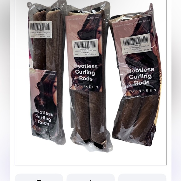 Blinken Heatless Curling Rods in Tan 6 Pairs - Picture 3 of 4